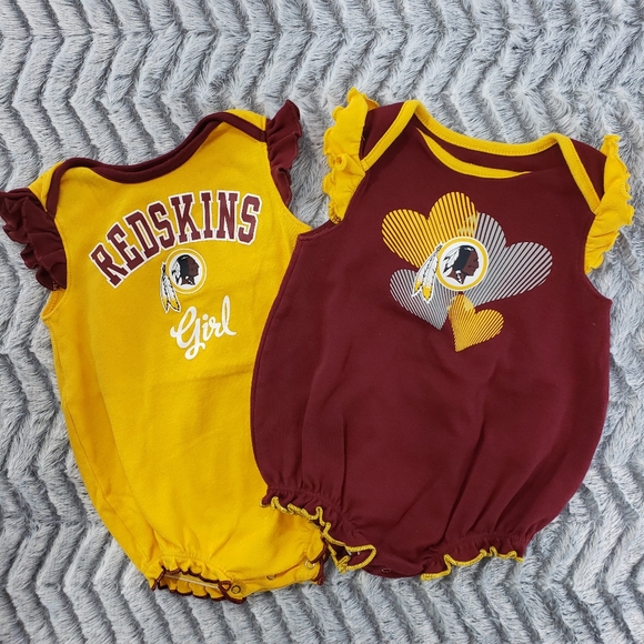 NFL. Infant Throwback Washington Football Romper Bundle - Picture 2 of 10